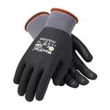 MaxiFlex® Endurance™ Seamless Knit Nylon Glove with Nitrile Coated MicroFoam Grip on Full Hand, Micro Dot Palm, Touchscreen Compatible, Large, Black and Gray, 12 Dozen per Case redirect to product page